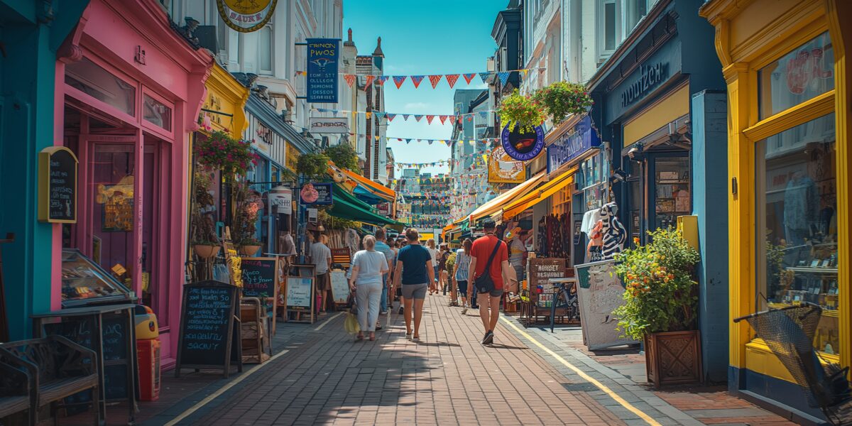 Brighton businesses - view of the lanes in Brighton